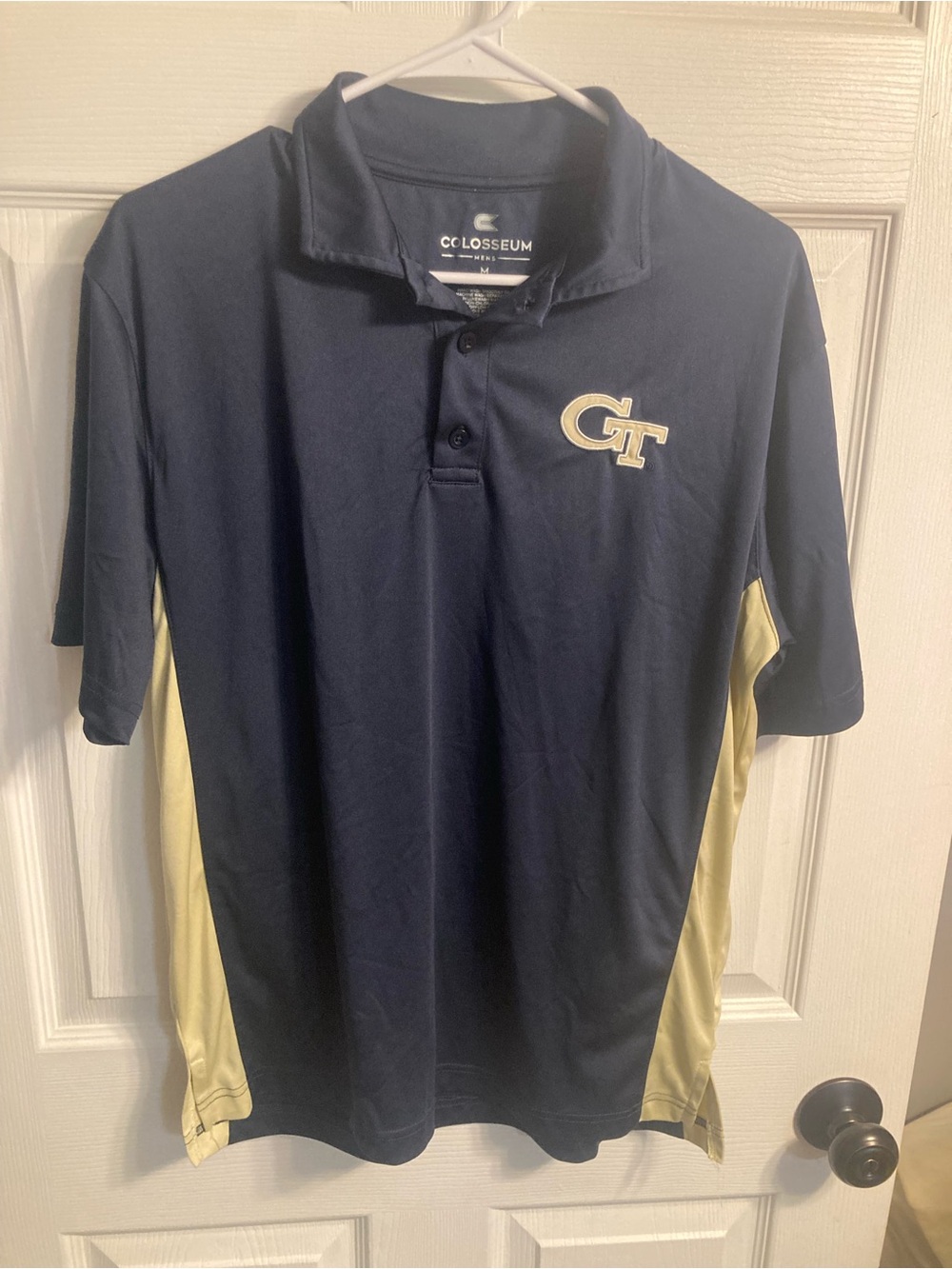 Colosseum Men's Navy and Gold Georgia Tech / GT Athletic Polo